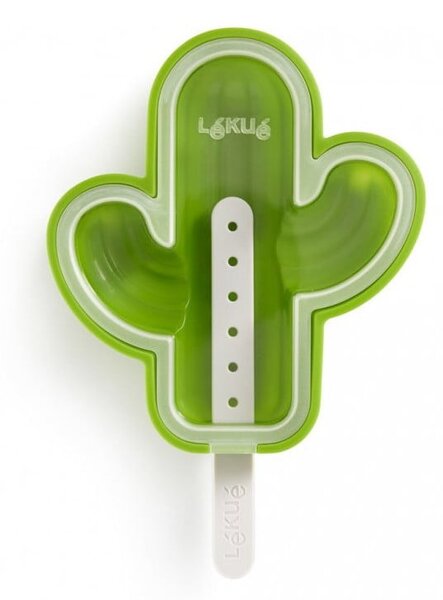Zelená silikonová forma na zmrzlinu ve tvaru kaktusu Lékué