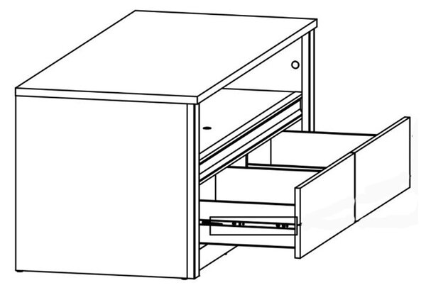 MALTA b | TV stolek RTV | 130 cm | dub artisan / bílá