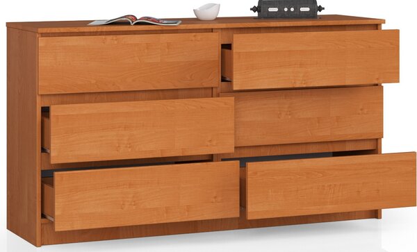 AKORD Furniture Factory OP0LK-1OLC004, 6 zásuvka/zásuvek, Matný, 16 mm, 60 cm, 400 mm, 1380 mm