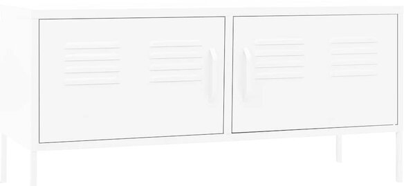 TV skříňka bílá 105 x 35 x 50 cm ocel 336233