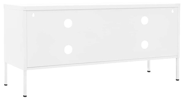 TV skříňka bílá 105 x 35 x 50 cm ocel 336233