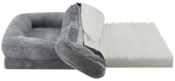 Juskys Pelíšek pro psa Sheena XL 105 x 82 cm - šedá