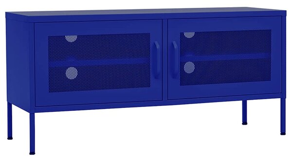 TV skříňka námořnicky modrá 105 x 35 x 50 cm ocel 336235
