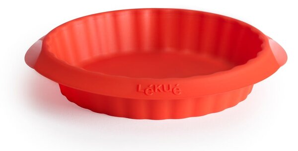 Červená silikonová forma na koláč Lékué, ⌀ 12 cm
