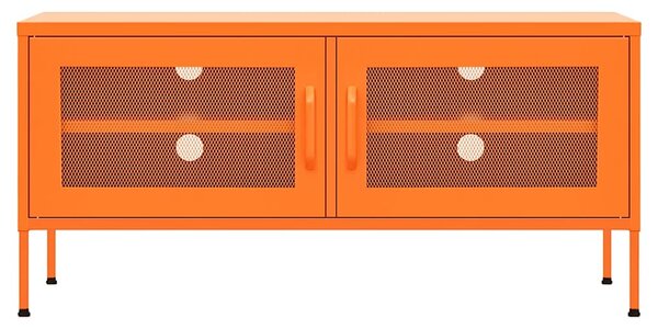 TV skříňka oranžová 105 x 35 x 50 cm ocel 336237