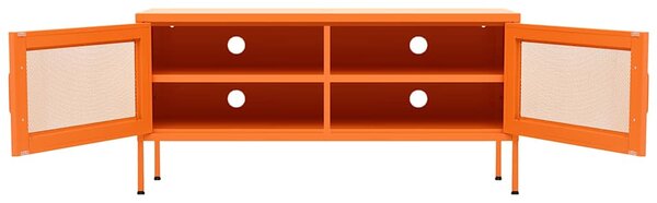 TV skříňka oranžová 105 x 35 x 50 cm ocel 336237