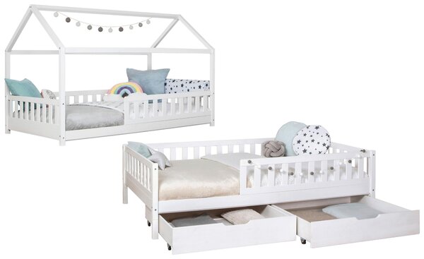 POSTEL S ÚLOŽNÝM PROSTOREM, 140/200 cm, bílá MID.YOU - Online Only dětské postele, Online Only