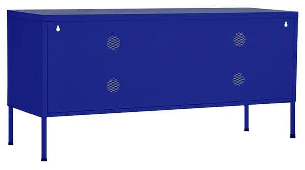 TV skříňka námořnicky modrá 105 x 35 x 50 cm ocel 336235
