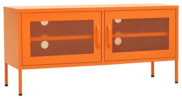 TV skříňka oranžová 105 x 35 x 50 cm ocel 336237