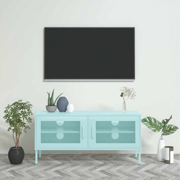 TV skříňka mátová 105 x 35 x 50 cm ocel 336239