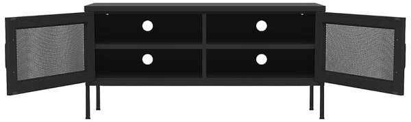 TV skříňka černá 105 x 35 x 50 cm ocel 336241