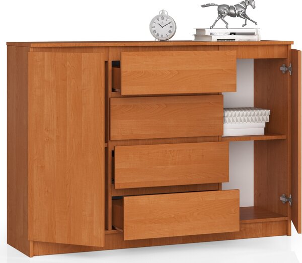 AKORD Furniture Factory OP0LKOMOLC013, 4 zásuvka/zásuvek, Matný, 4 police/polic, 2 dveře/dveří, 16 mm, 51 cm
