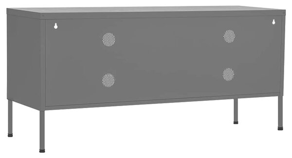 TV skříňka antracitová 105 x 35 x 50 cm ocel 336240