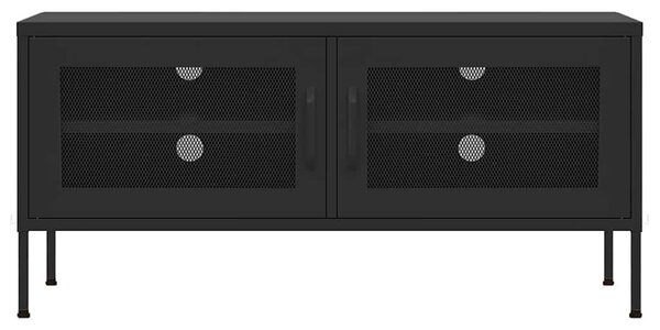 TV skříňka černá 105 x 35 x 50 cm ocel 336241