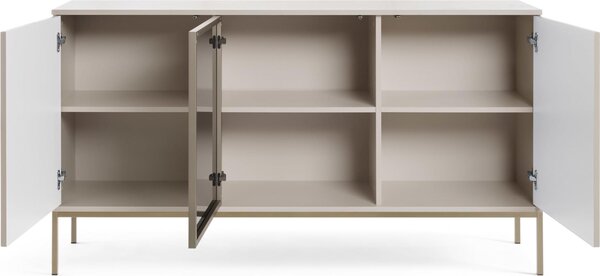Laval K154 - Komoda, kašmír s lemováním, šířka 154 cm, výška 83 cm, hloubka 39 cm
