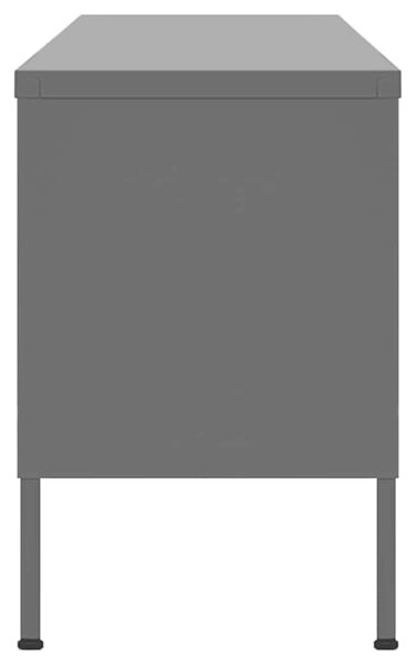 TV skříňka antracitová 105 x 35 x 50 cm ocel 336240