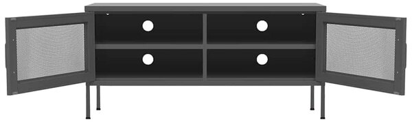 TV skříňka antracitová 105 x 35 x 50 cm ocel 336240