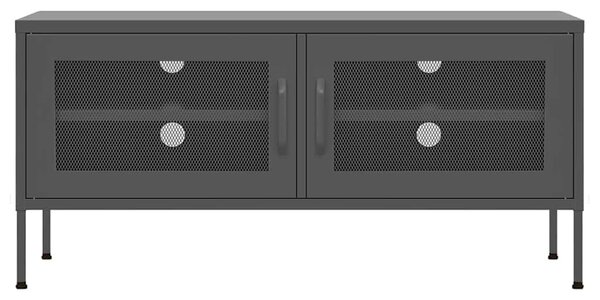 TV skříňka antracitová 105 x 35 x 50 cm ocel 336240