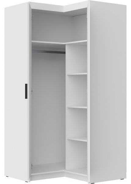 Rohová skříň ELENI 2D bílá
