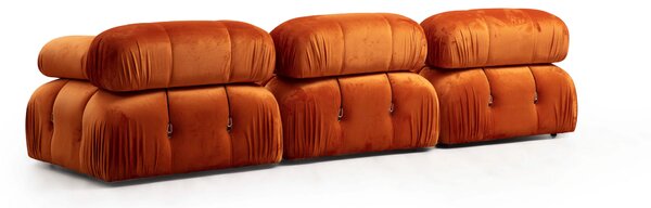 Rohová pohovka Bubel (oranžová). Akce -25%