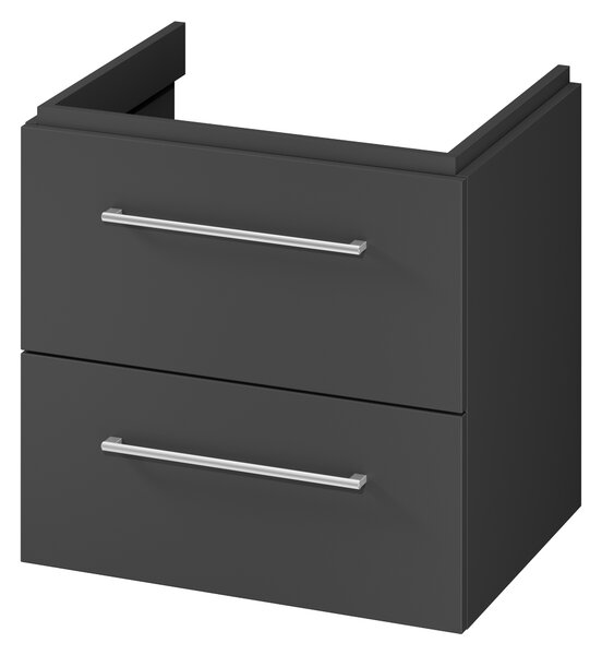 Cersanit Larga skříňka 59.4x44.4x57.2 cm pod umyvadlo závěsná antracitová S164-036