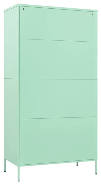 Šatní skříň mátová 90 x 50 x 180 cm ocel 336248