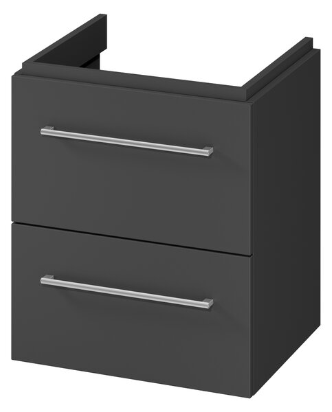 Cersanit Larga skříňka 49.4x39.4x57.2 cm pod umyvadlo závěsná antracitová S164-035