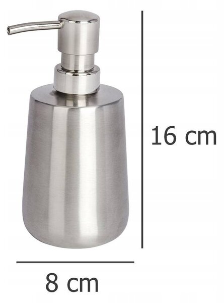 Ruční dávkovač mýdla stojací Wenko 420 ml stříbrný, šedý