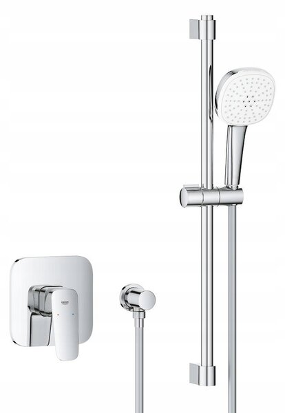 Podomítková umyvadlová baterie Grohe Cubeo, jednouchwytová, stříbrná