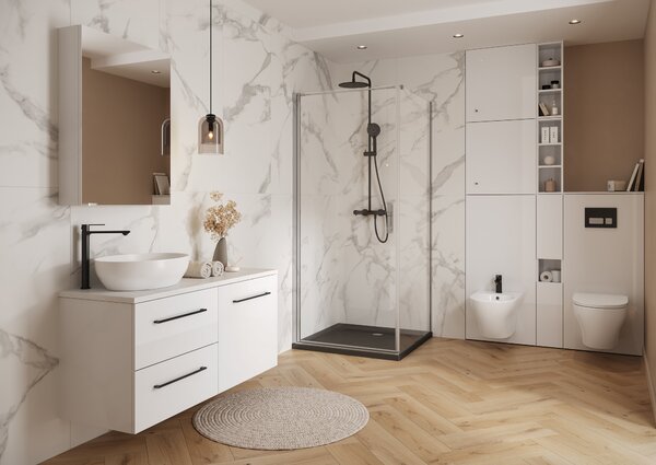 Cersanit Larga souprava rámu 56x22.2x120.5 cm bílá S164-046
