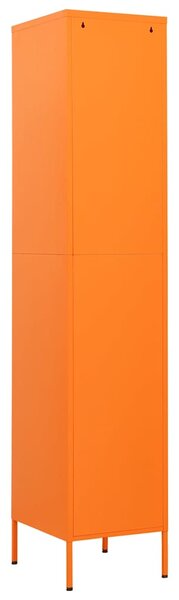 Uzamykatelná skříň oranžová 35 x 46 x 180 cm ocel 336255