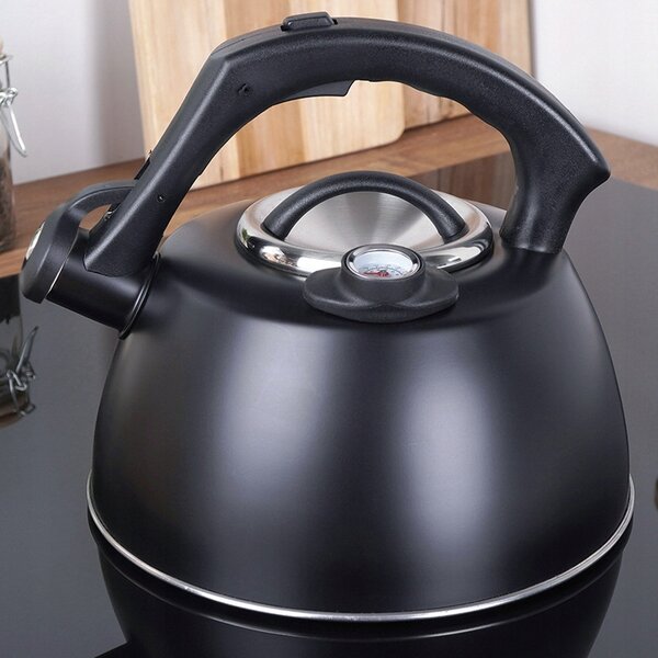 Konvice tradiční ocelová Vilde 3 l černá INDUKCE