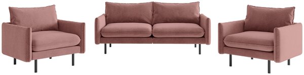 SEDACÍ SESTAVA, textil, starorůžová Livetastic - Online Only sedačky, Online Only