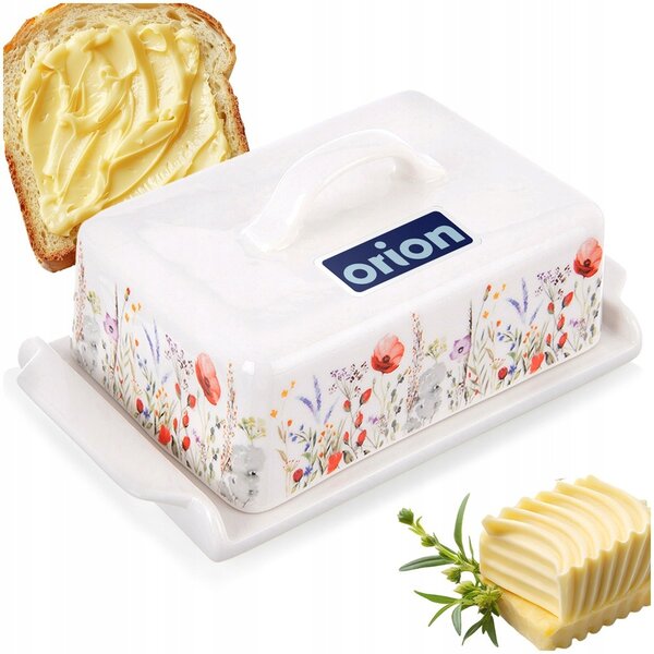 Máslenka Orion porcelánová, vícebarevná