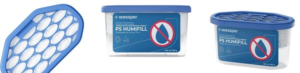 Odvlhčovač Wessper P5 HUMIFILL 600 ml - bez zápachu - 12 kusů