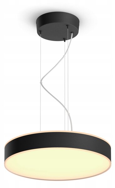 Závěsné svítidlo Philips Hue Enrave, černé, kovové, 1 LED bod, 4300 lm