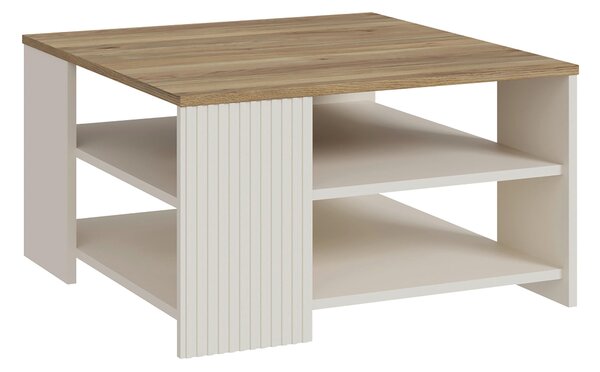 KONFERENČNÍ STOLEK, pískové barvy, kompozitní dřevo, 80/45/80 cm Hom`in - Konferenční stolky