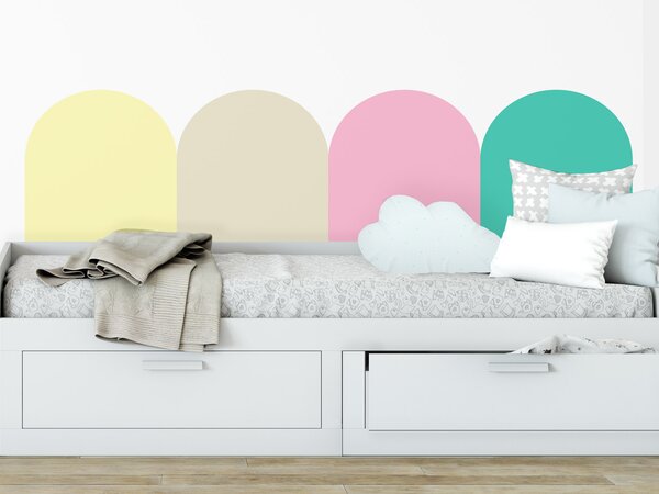 FUGU Ochrana na zeď za postel - Obloučky Jednorožci Unicorns Varianta ochrany zdi: Delší strana postele 200x60