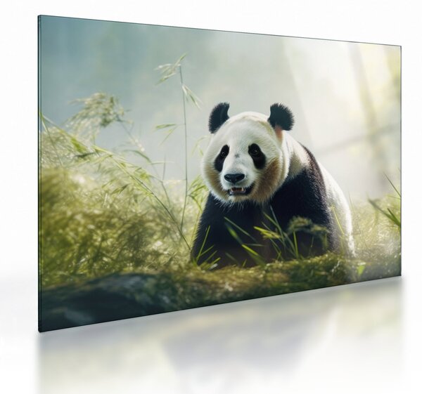 Skleněný obraz - Panda (70x50 cm)