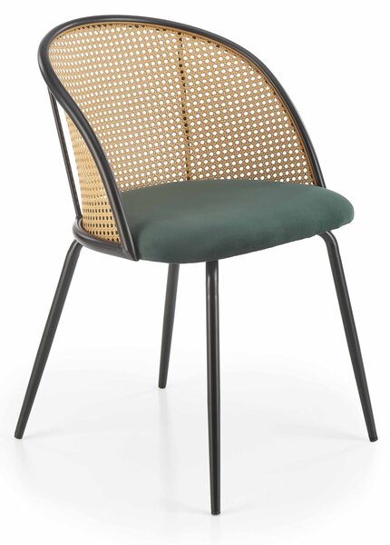 Jídelní židle Kyss (tmavě zelená). 1049461