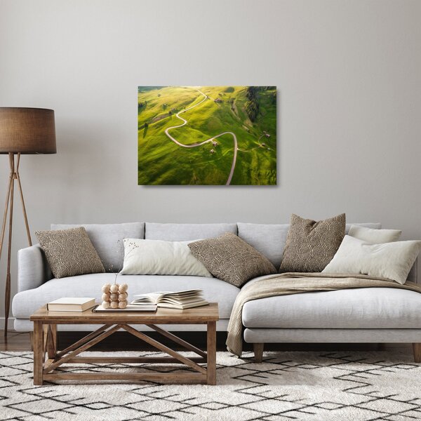 Skleněný obraz - Náhorní louka (70x50 cm)