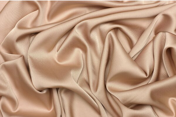 Saténové umělé hedvábí | Silky Armani - Tělová růžová