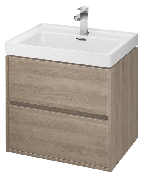 Cersanit Crea skříňka 59x45x53 cm pod umyvadlo závěsná dub S924-008