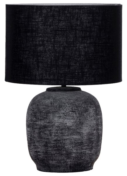 House Doctor Černá keramická stolní lampa Tahi