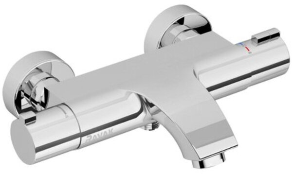 Ravak Termo vanová baterie na stěnu s termostatem chrom X070046