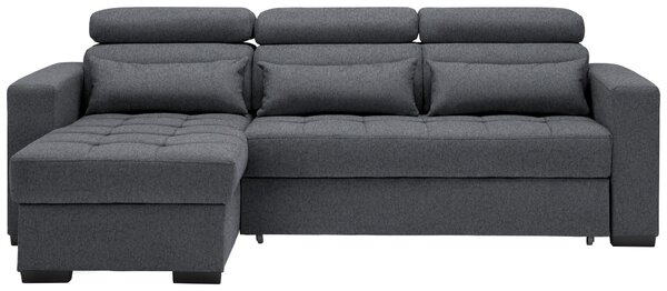 ROHOVÁ SEDAČKA, textil, barvy grafitu Carryhome - Sedací soupravy, Online Only