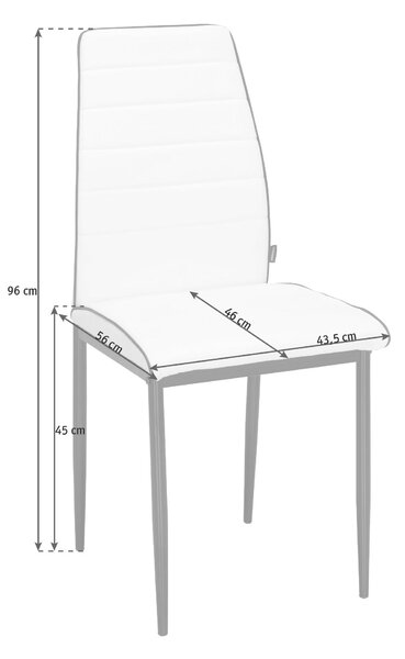 ŽIDLE, bílá Carryhome - Jídelní židle