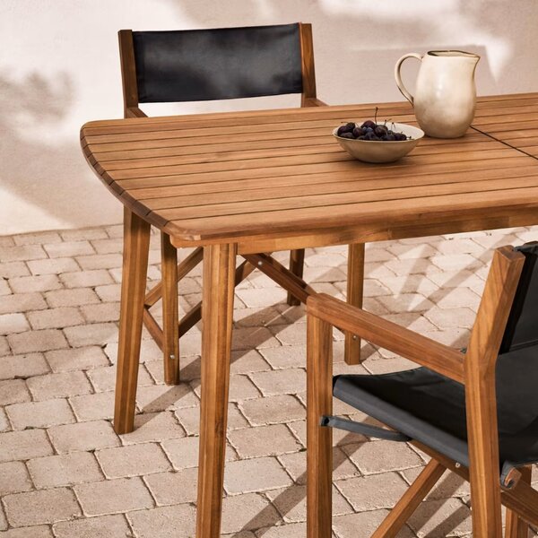 Akátový zahradní rozkládací jídelní stůl Kave Home Thianna 180/240 x 90 cm