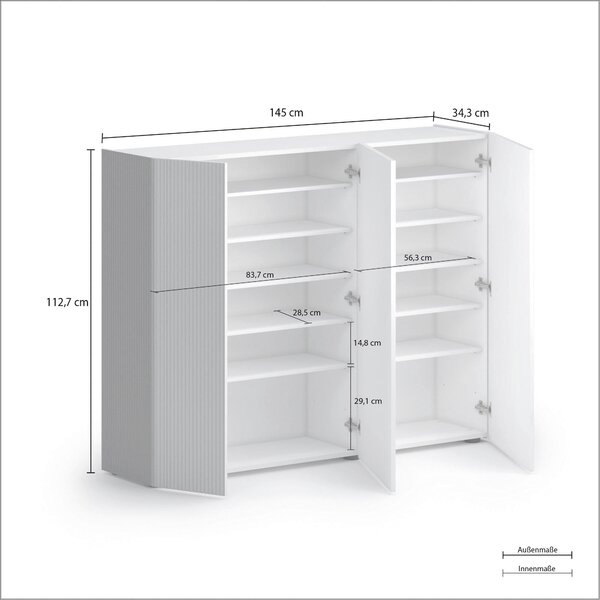 NÁSTĚNNÉ ZRCADLO, 120/65/2 cm, Xora - Zrcadla do předsíně
