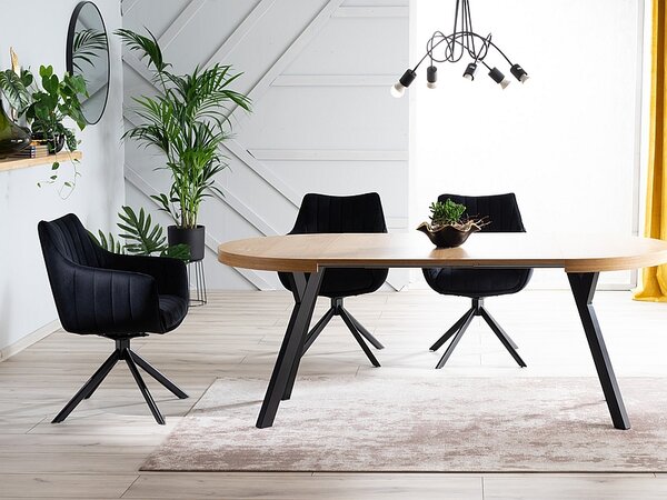 Jídelní židle Anastasia (zelená + černá). Akce -10%